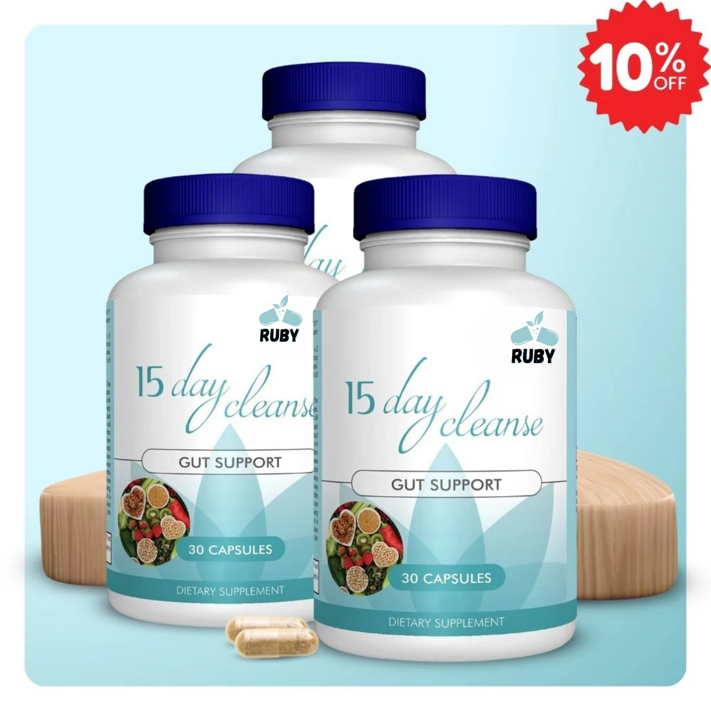 15-Daagse Detox – Ondersteuning voor darmen en colon | Cafeïnevrij | Geavanceerde formule met senna, cascara sagrada & psylliumvezels | Non-GMO | 30 capsules